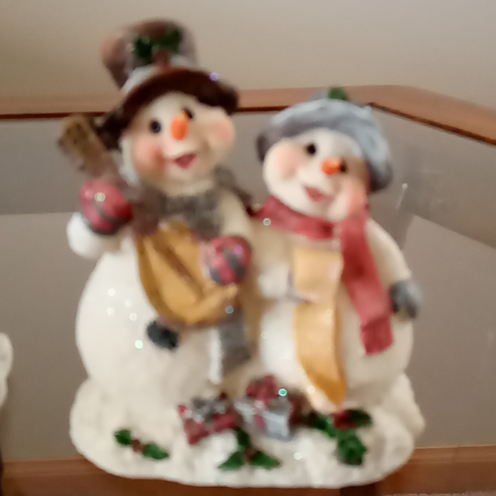 Home Interiors Snowman Couples set - Picture 2 of 7
